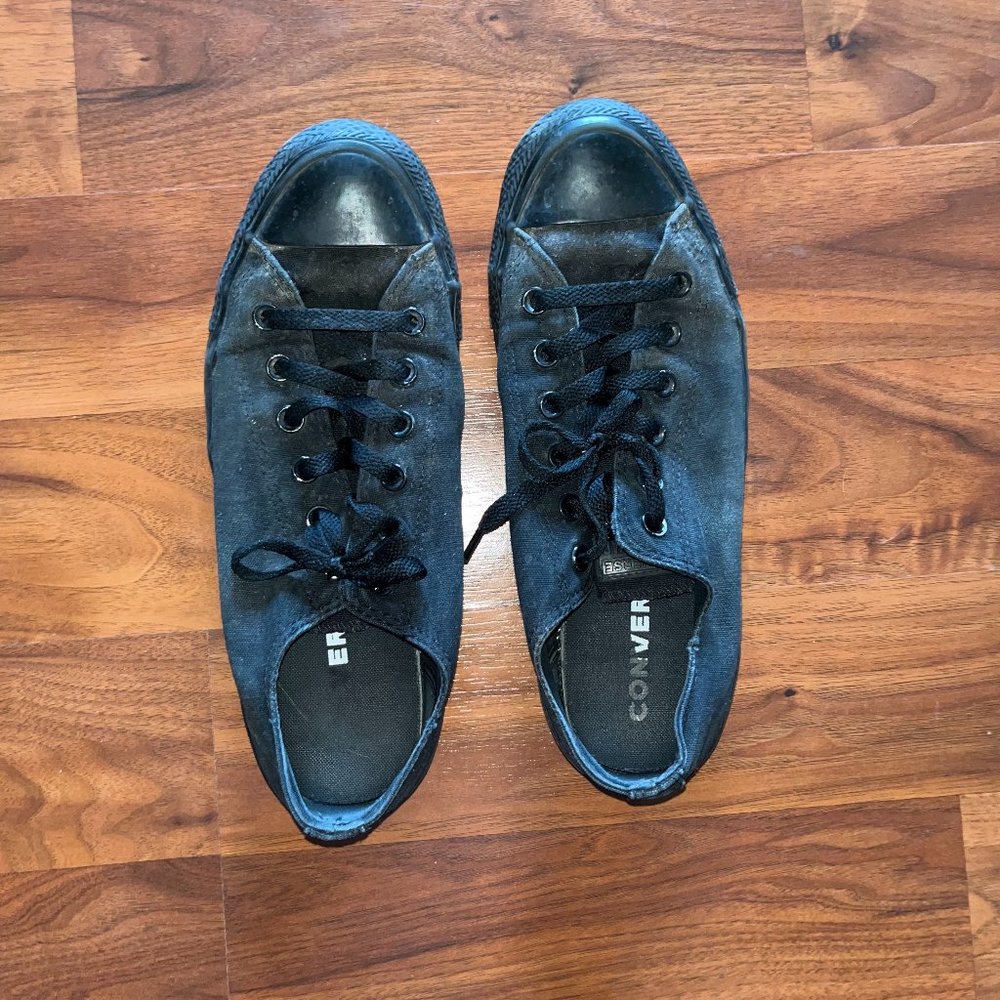 All Black Converse